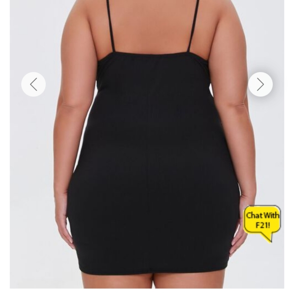 NWT Black Mini Dress Size 1X - Picture 4 of 5